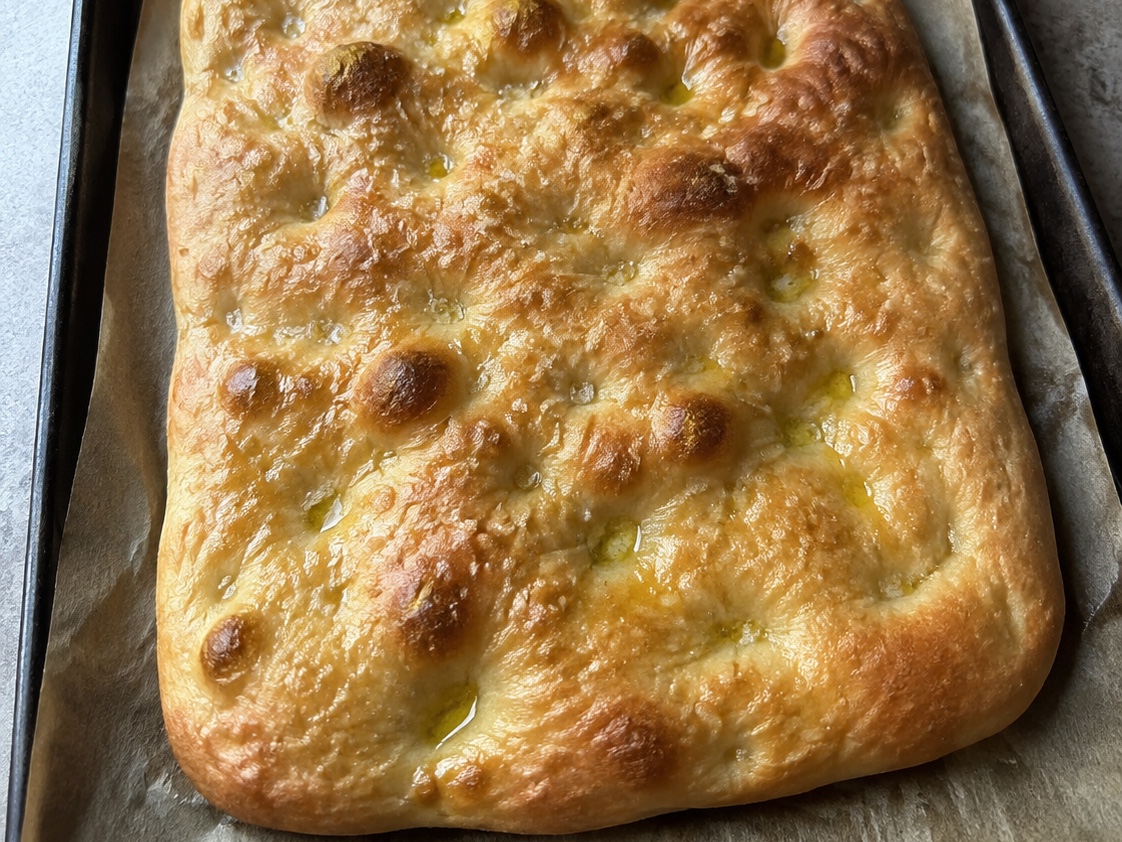 Plain focaccia