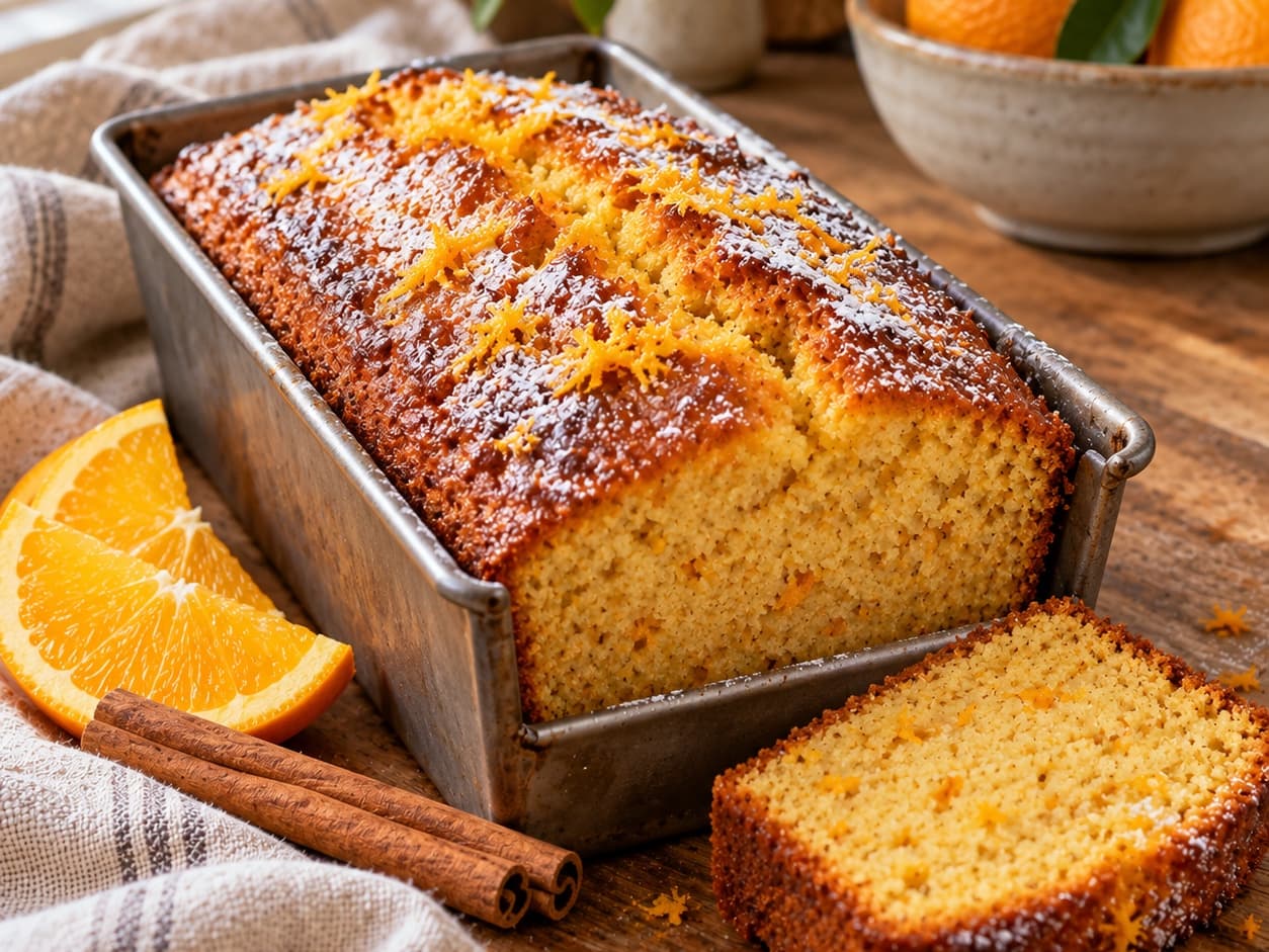 Spiced Orange Sourdough Cake