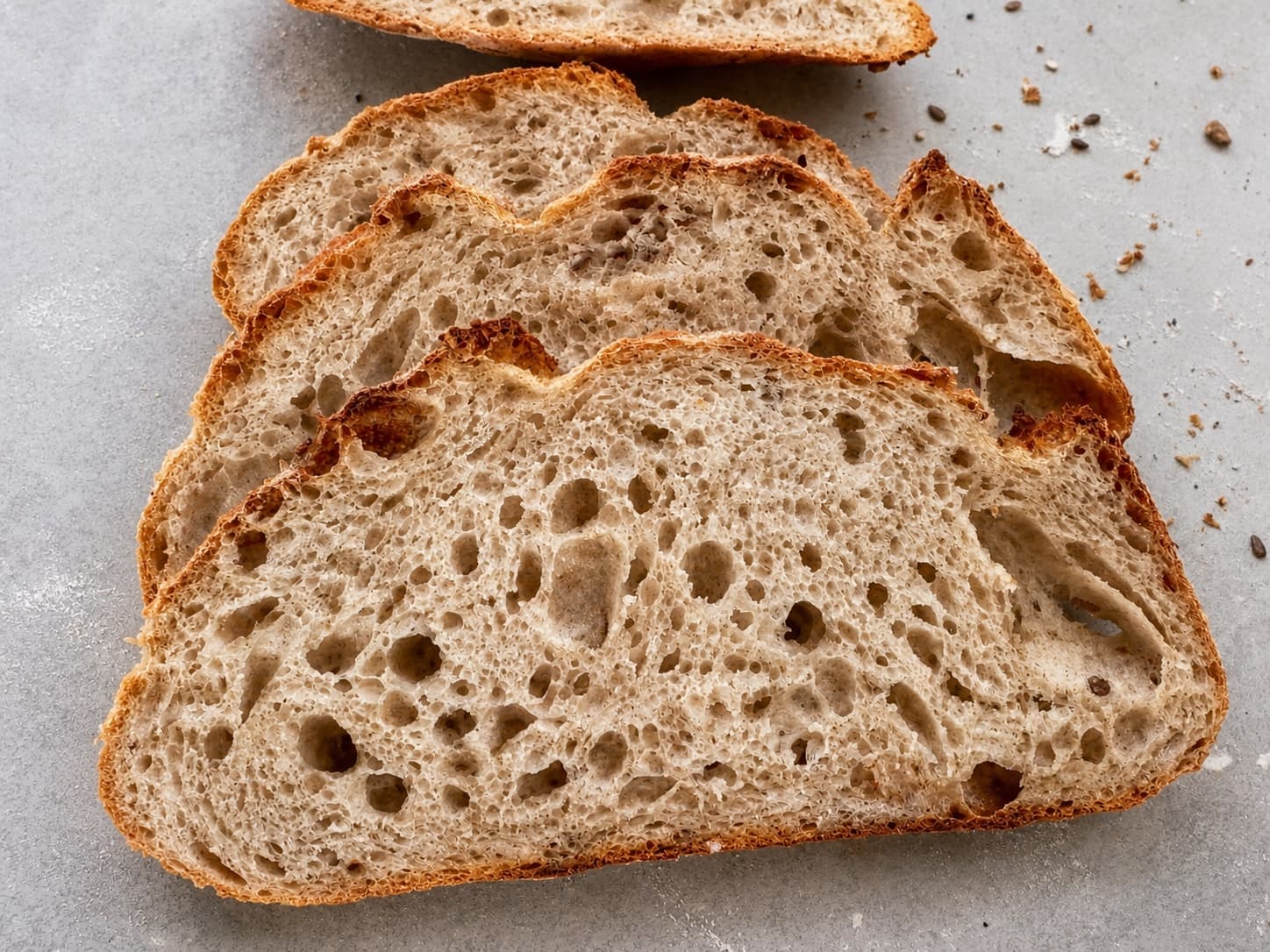 Spelt and seeds sourdough bread