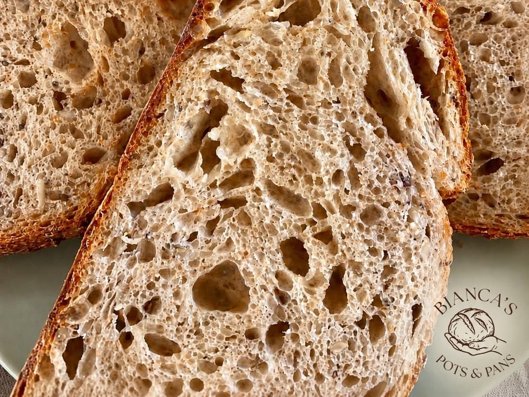 Spelt and seeds sourdough bread 850 g