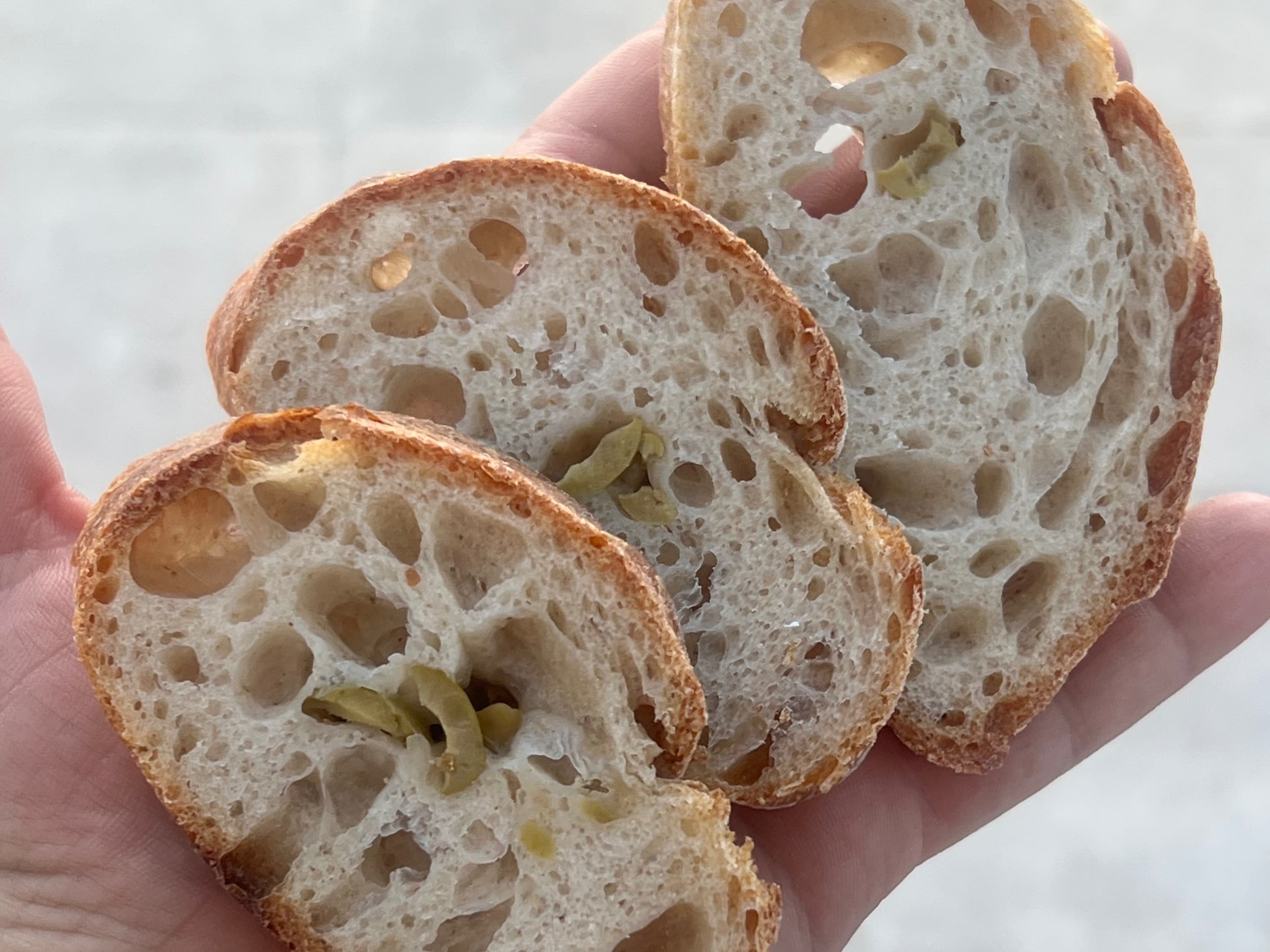Ciabatta with olives